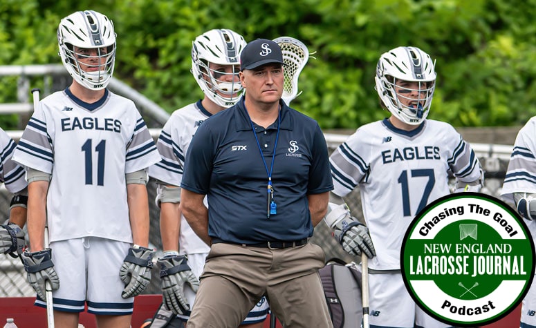 St. John's Prep coach John Pynchon is the guest on the latest episode of the podcast. (Dave Arnold/NELJ)